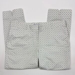 GAP Light Gray Dot-Pattern Slim Cropped Pants size 14 - 98% cotton EUC office